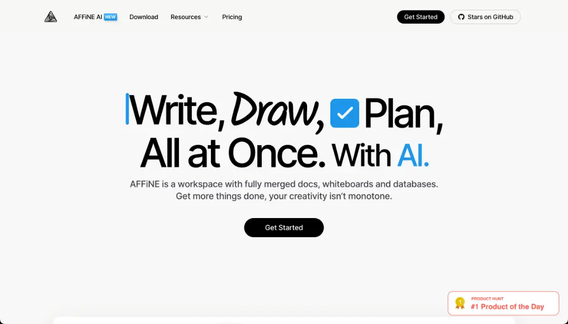 AFFiNE product image