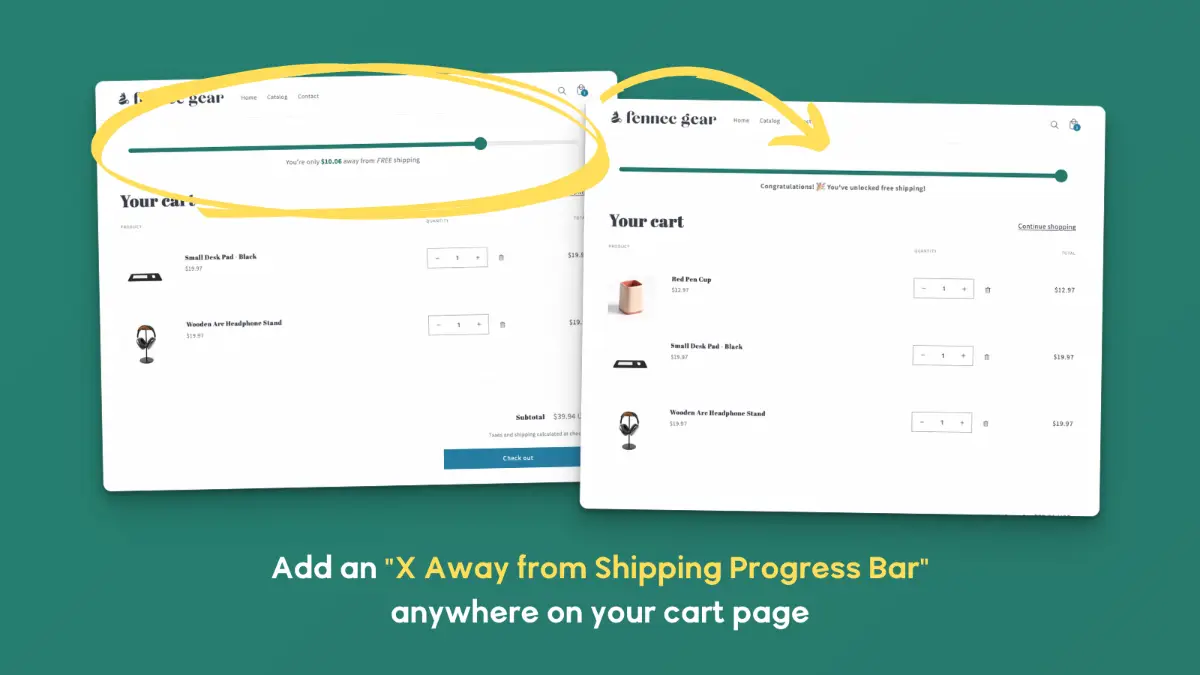 X Away From Free Shipping image number 01