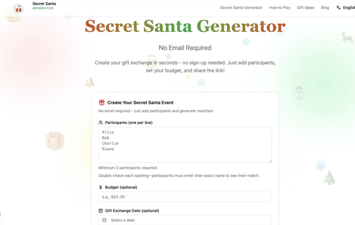 Secret Santa Generator image number 11