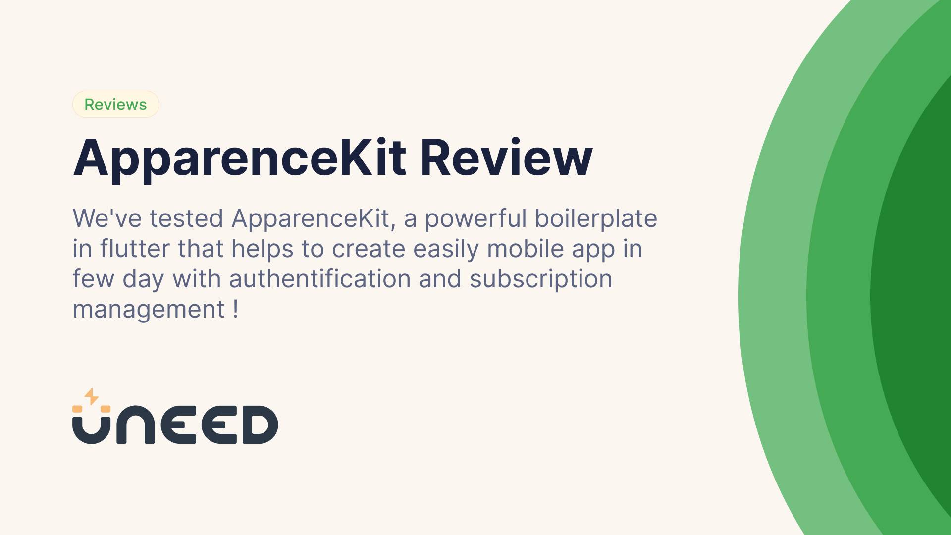 ApparenceKit Review - Flutter Mobile App Template
